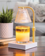 Luna Glass Candle Warmer Lamp Gold