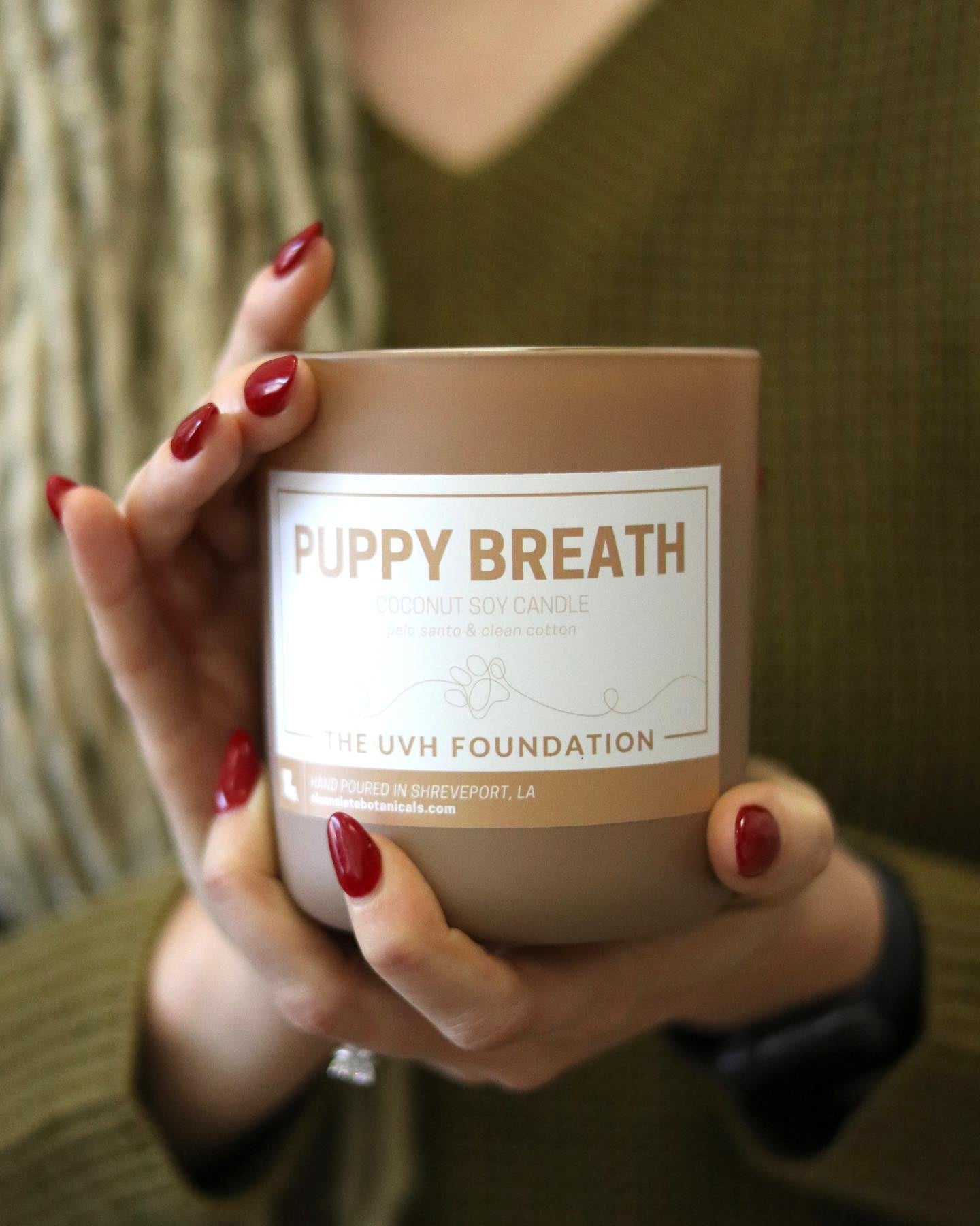 puppy breath candle