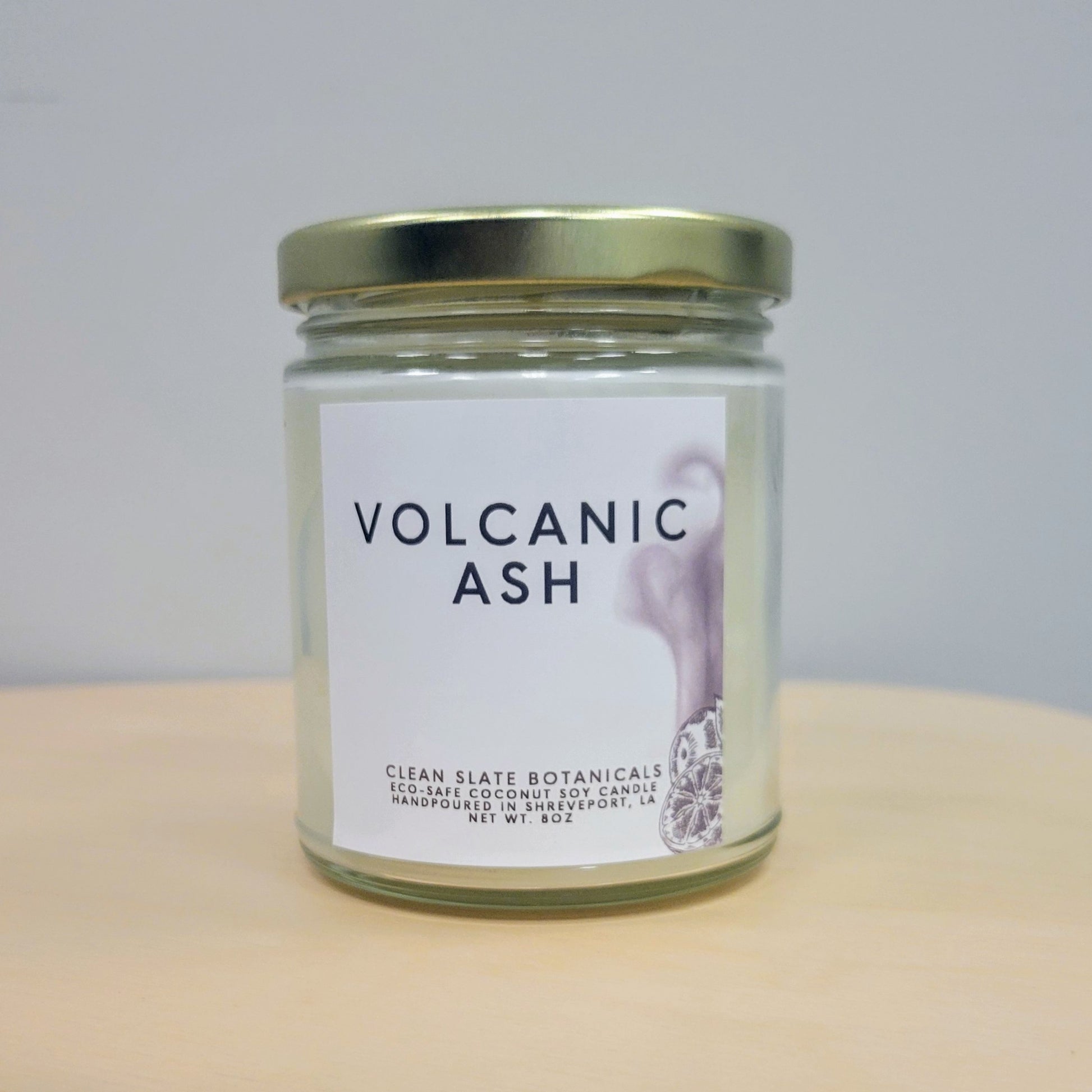 volcanic ash candle